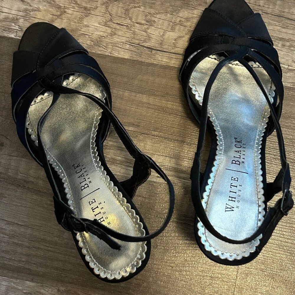 While Black Market heels, black color, dressy.